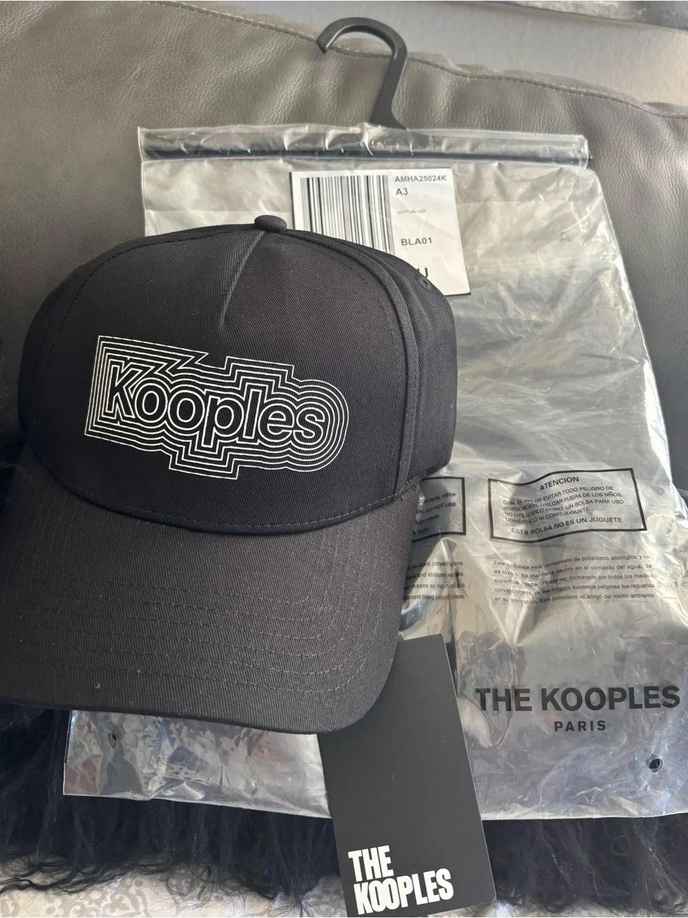 NWT- The Kooples Blk Baseball Cap - Unisex